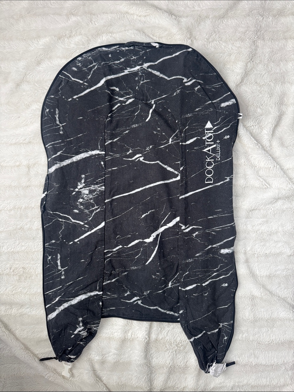 DockATot Deluxe+ Black Marble Infant Deluxe Cover